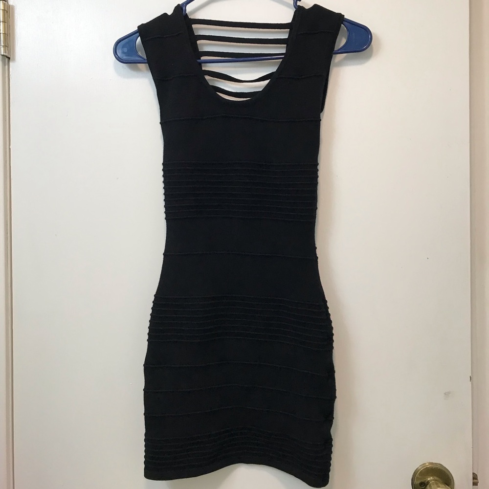 Super cute stretchy Charlotte Russe black dress